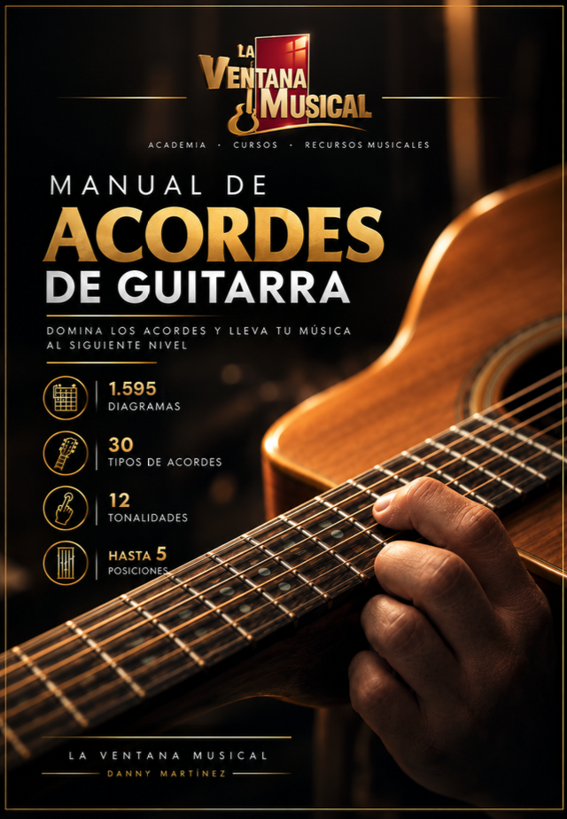 Portada del Manual Profesional de Acordes de Guitarra